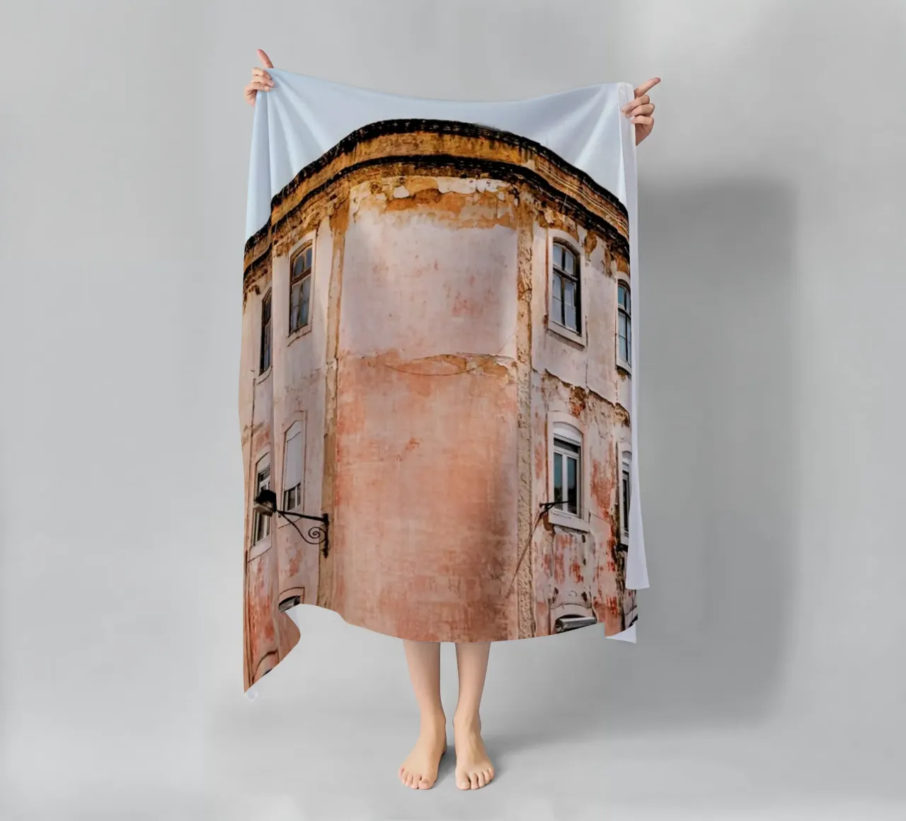 Shabby Chic Building beach towel by EyeEm Mobile GmbH