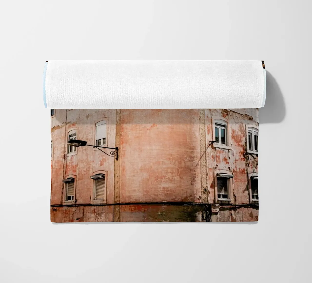 Shabby Chic Building beach towel by EyeEm Mobile GmbH