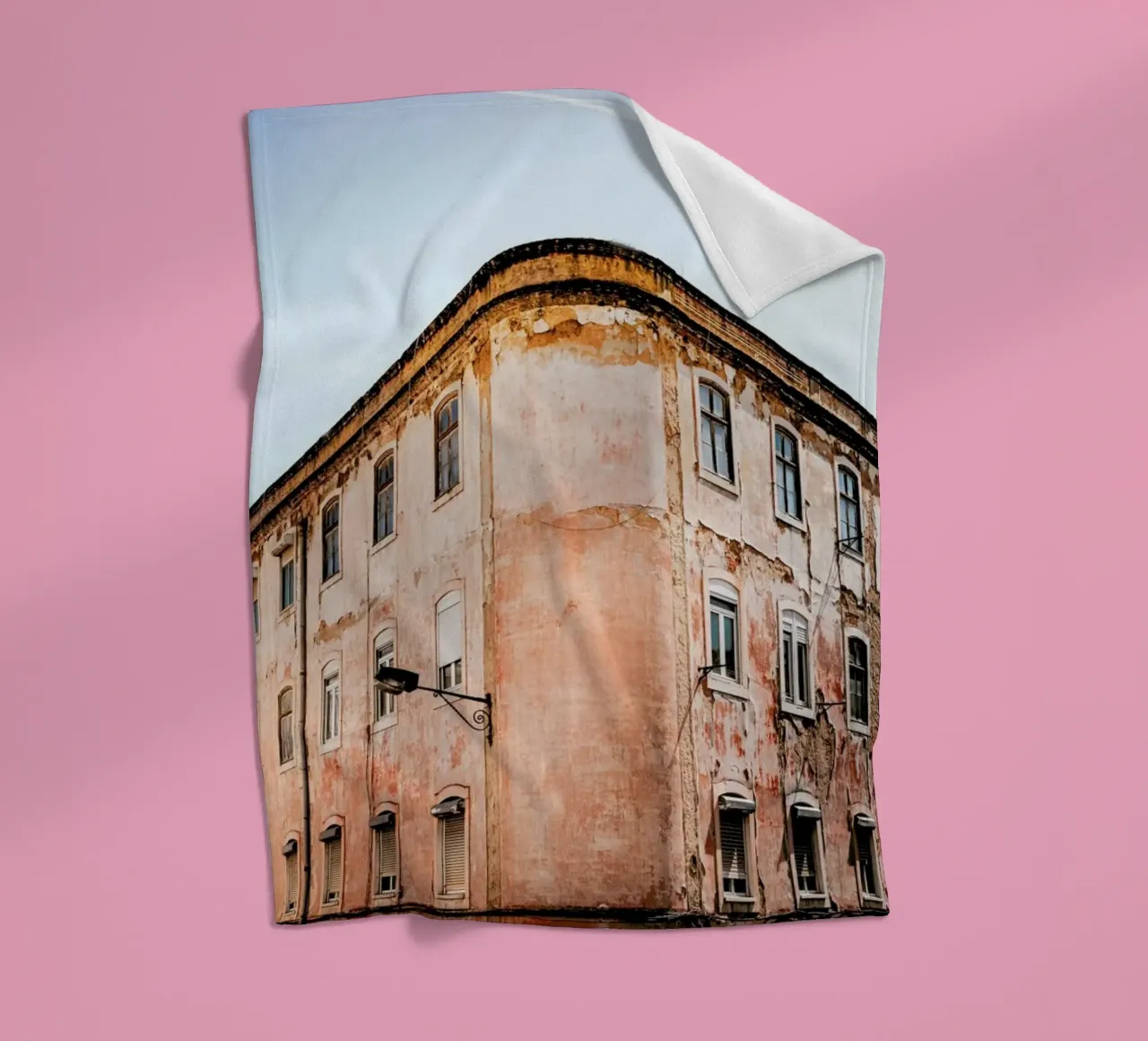 Shabby Chic Building fleece blanket by EyeEm Mobile GmbH