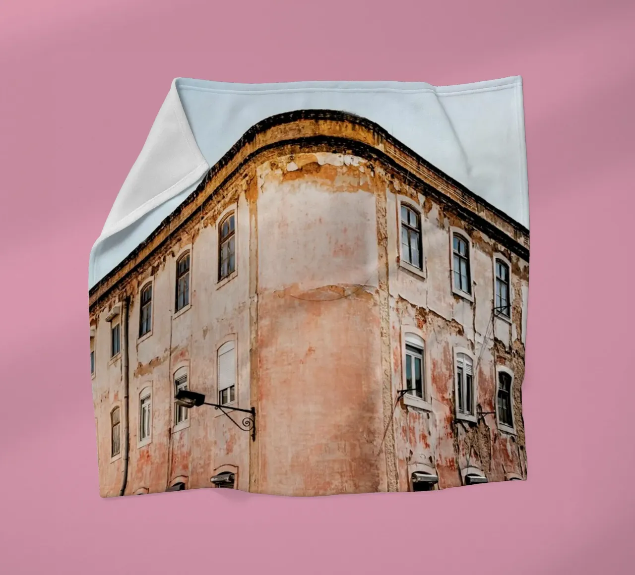 Shabby Chic Building fleece blanket by EyeEm Mobile GmbH