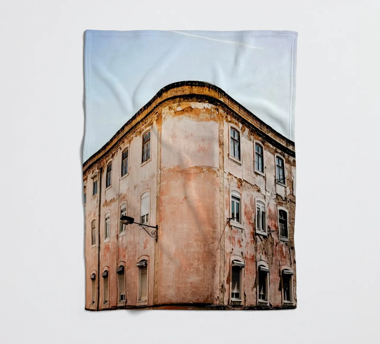 Shabby Chic Building fleece blanket by EyeEm Mobile GmbH