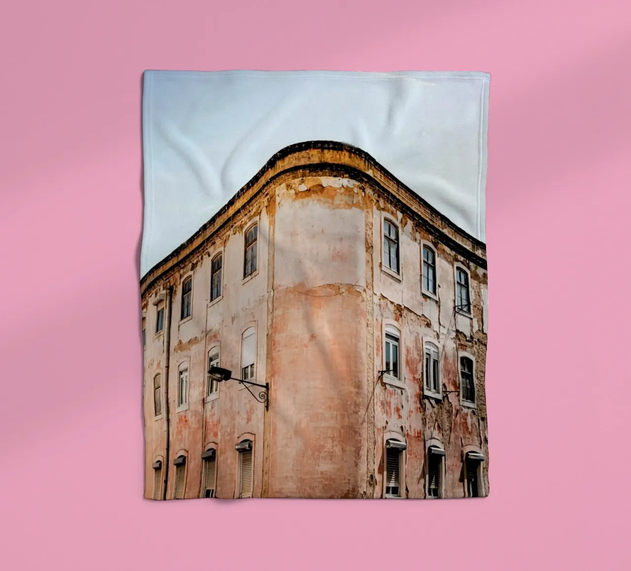 Shabby Chic Building fleece blanket by EyeEm Mobile GmbH