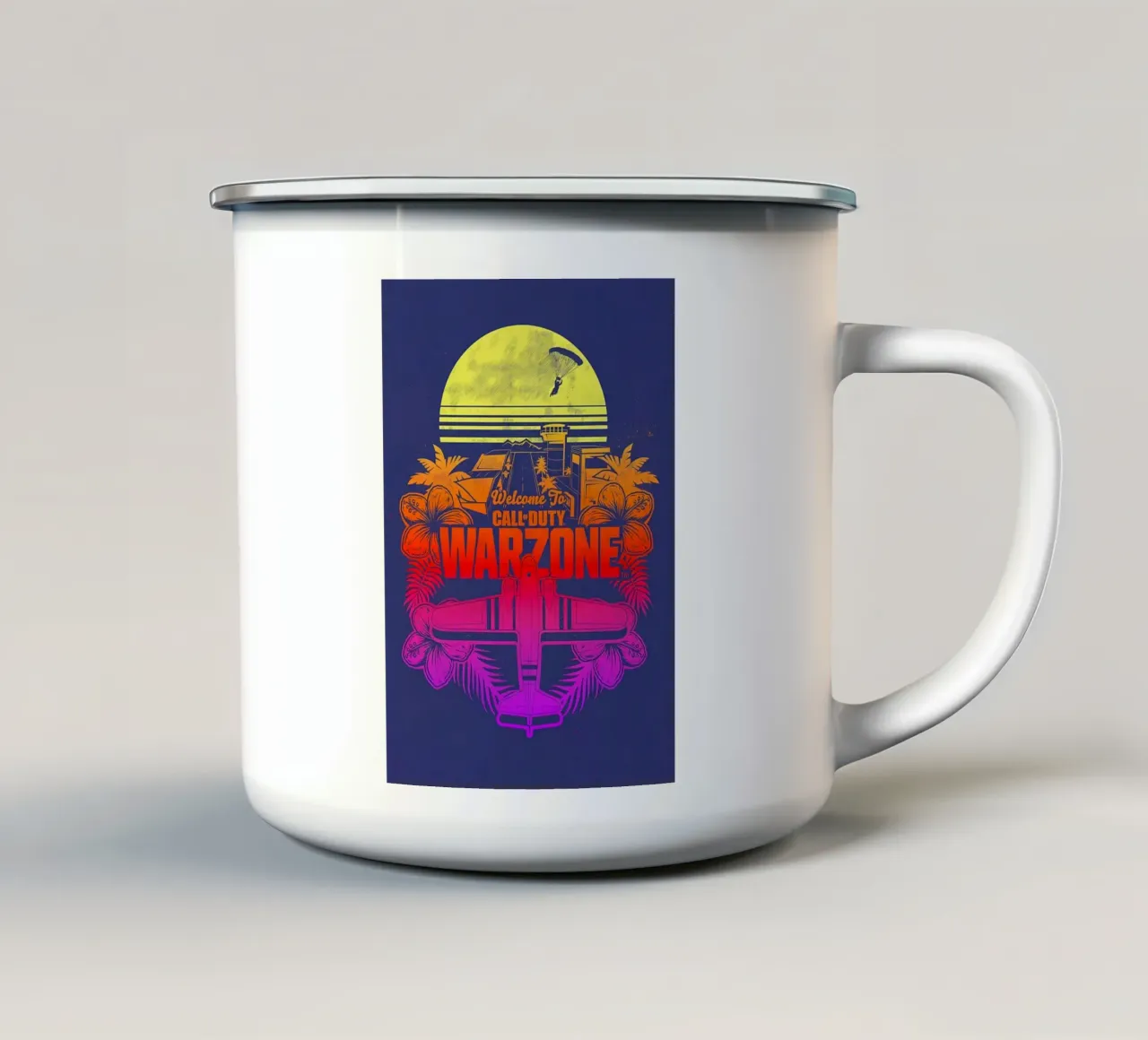 Benvenuti in COD Warzone tazza in smalto da diedrich