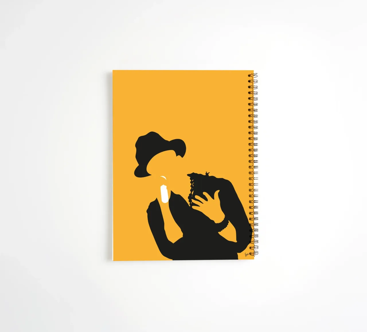 No034 Pharrell Williams spiral notebook by Iconic Rockstars