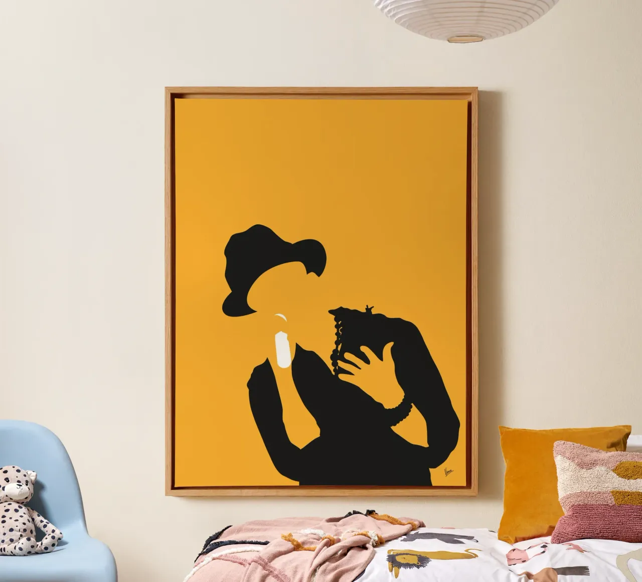 No034 Pharrell Williams tela da Iconic Rockstars