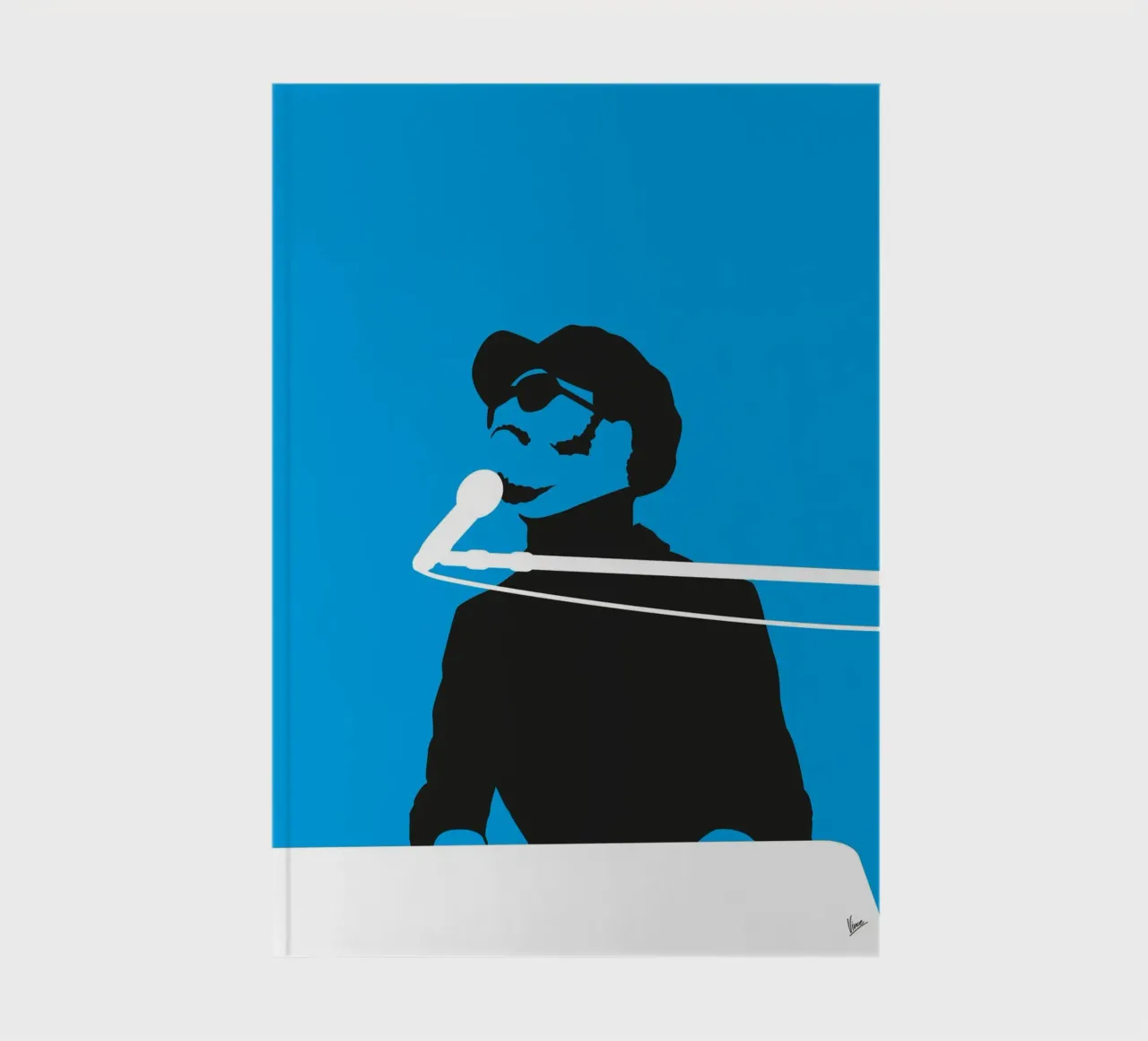 No039 STEVIE WONDER notebook by Iconic Rockstars