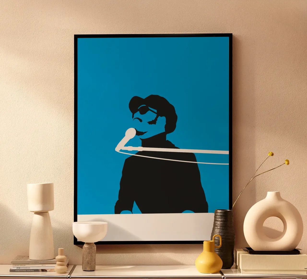 No039 STEVIE WONDER carta hahnemühle da Iconic Rockstars