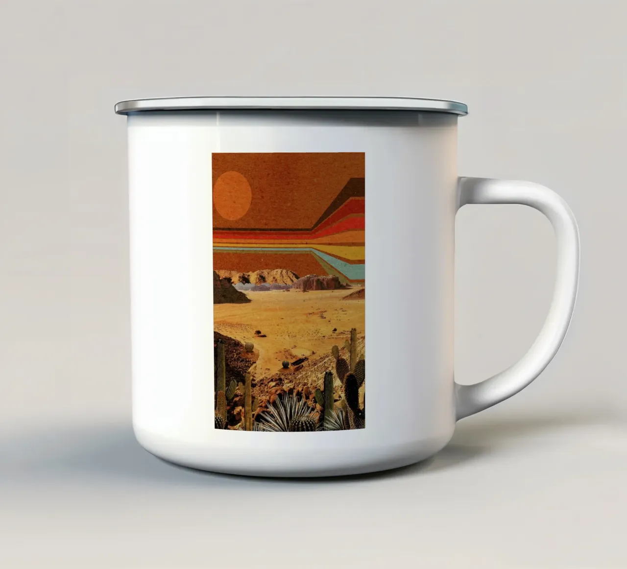 Sunrise tazza in smalto da Kris Tate