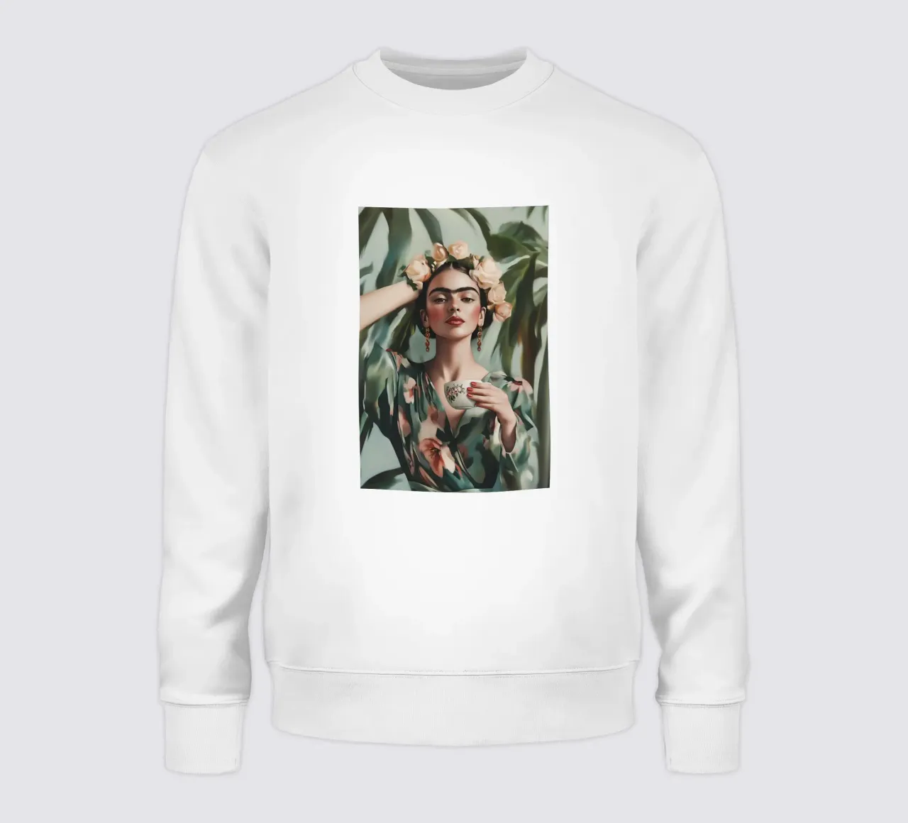 Pausa caffè con Frida felpa da Carinaprint