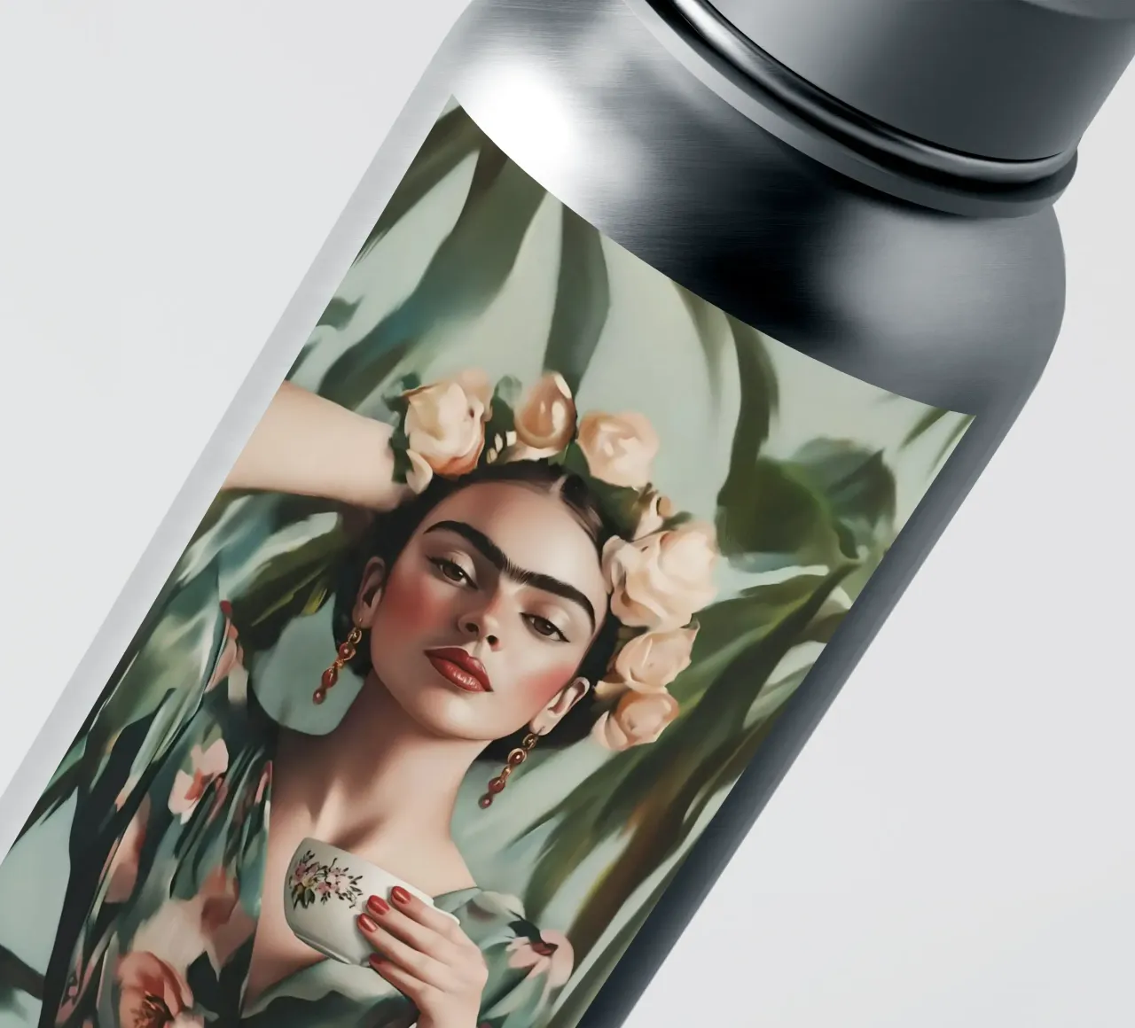 Pausa caffè con Frida adesivo da Carinaprint