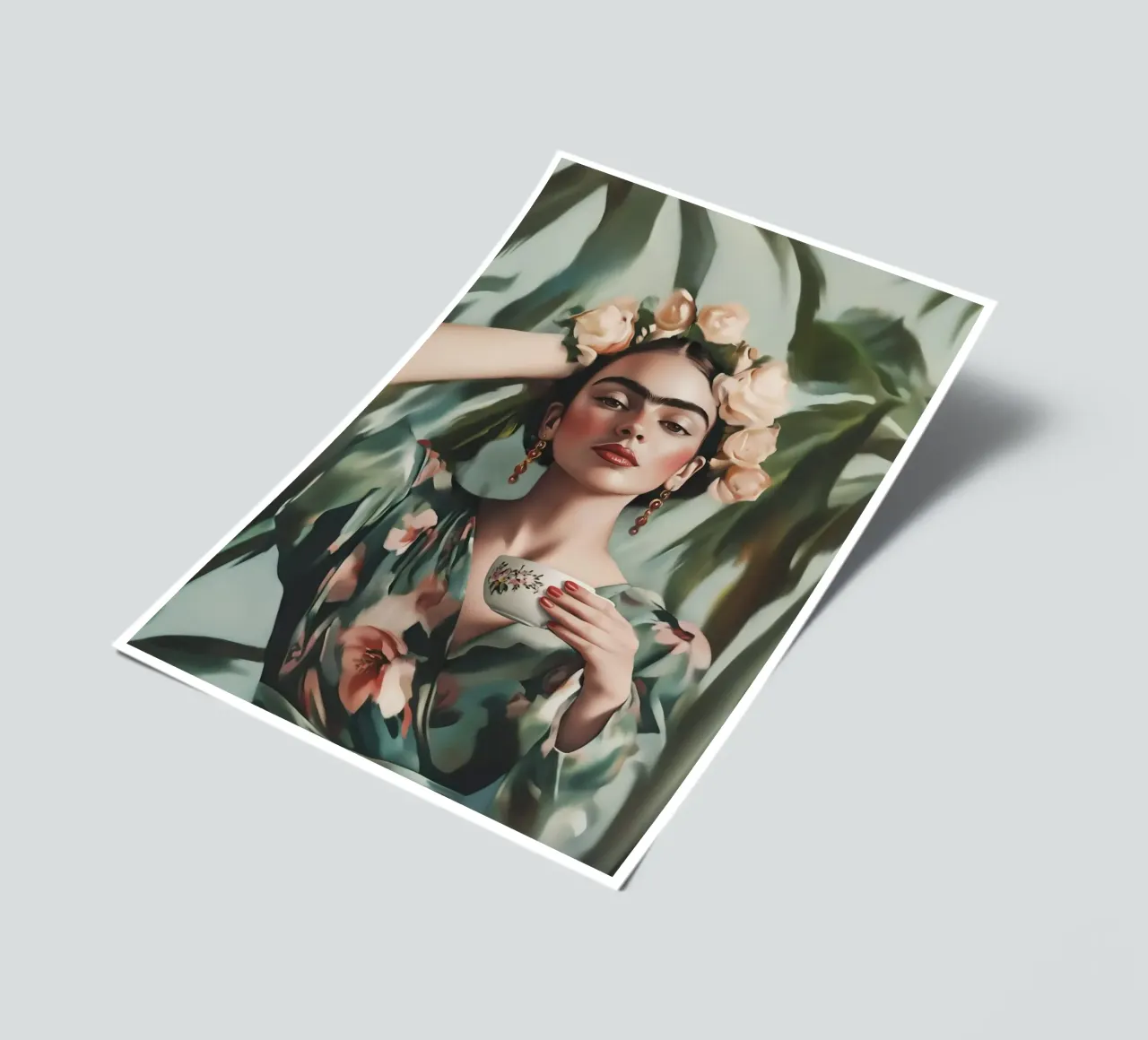 Coffee break with Frida sticker sheet by Carinaprint