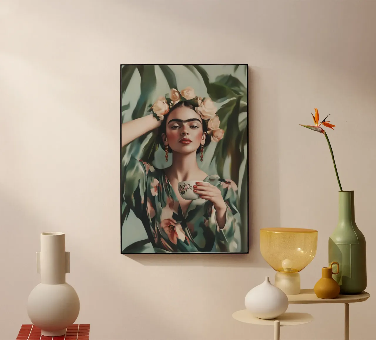 Pausa caffè con Frida plexiglass da Carinaprint