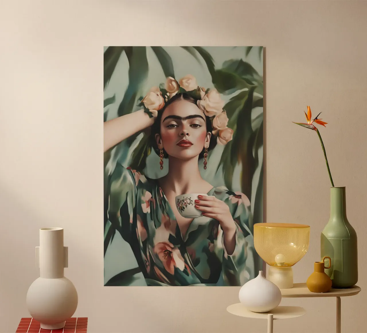 Pausa caffè con Frida plexiglass da Carinaprint