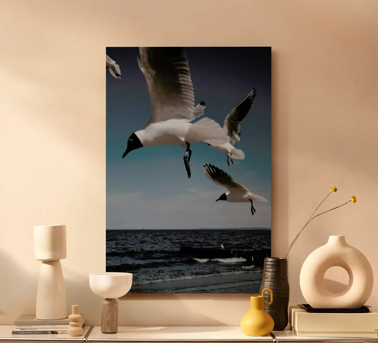 Seagulls VIII alluminio dibond da Sebastian Hilgetag