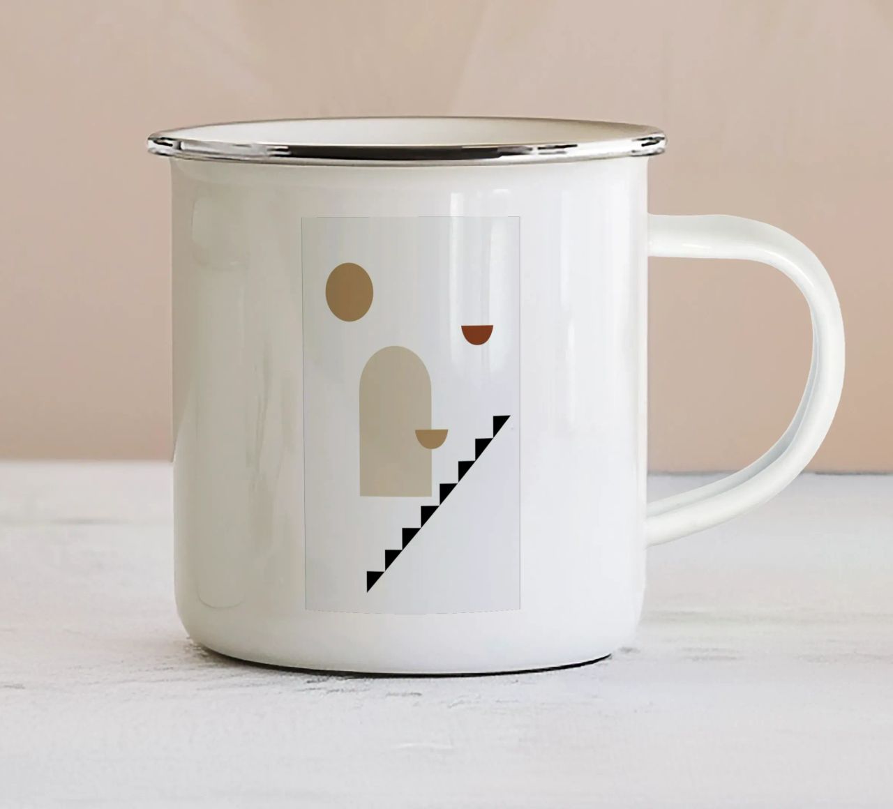 Casa tazza in smalto da Pure