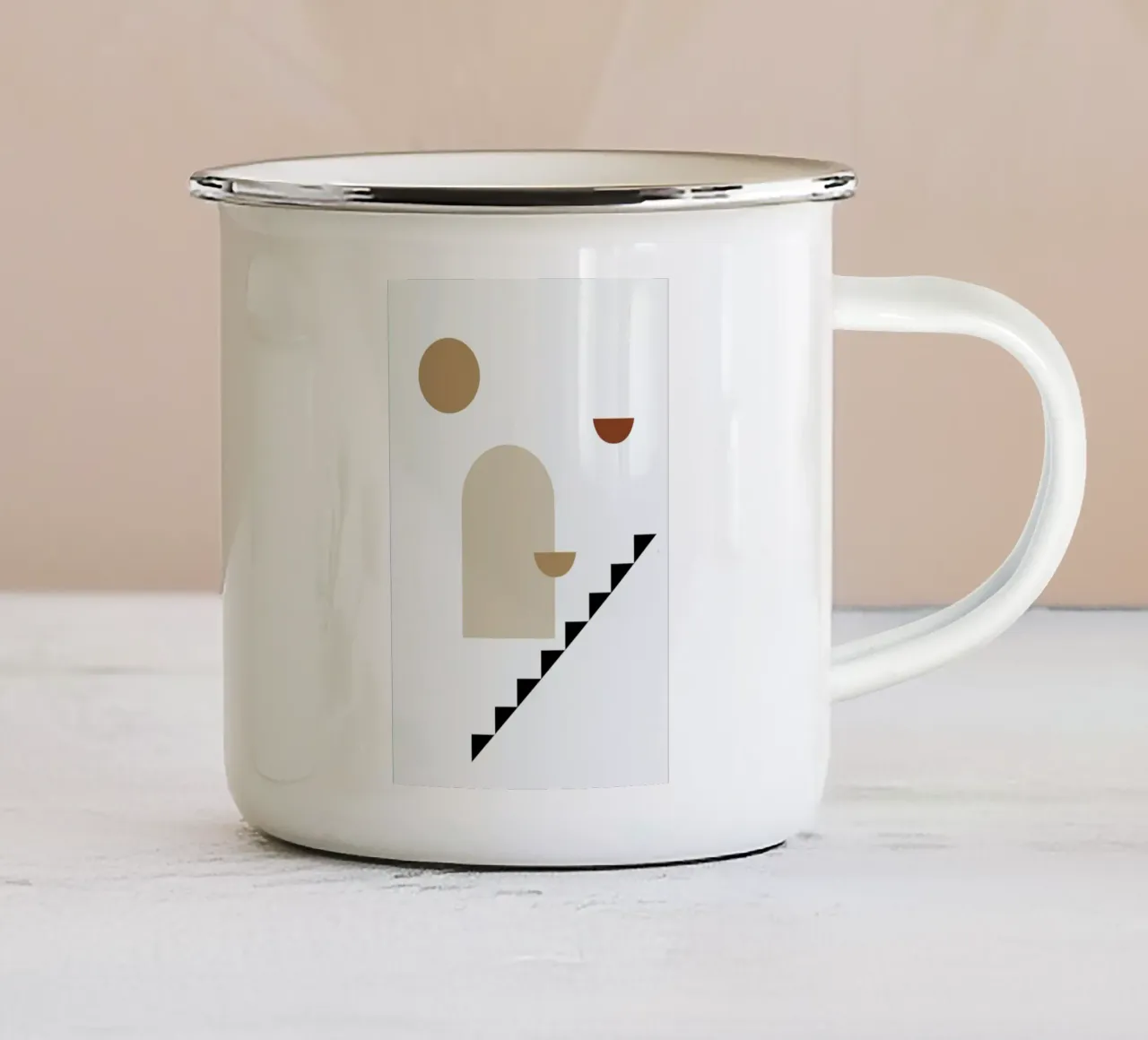 Casa tazza in smalto da Pure