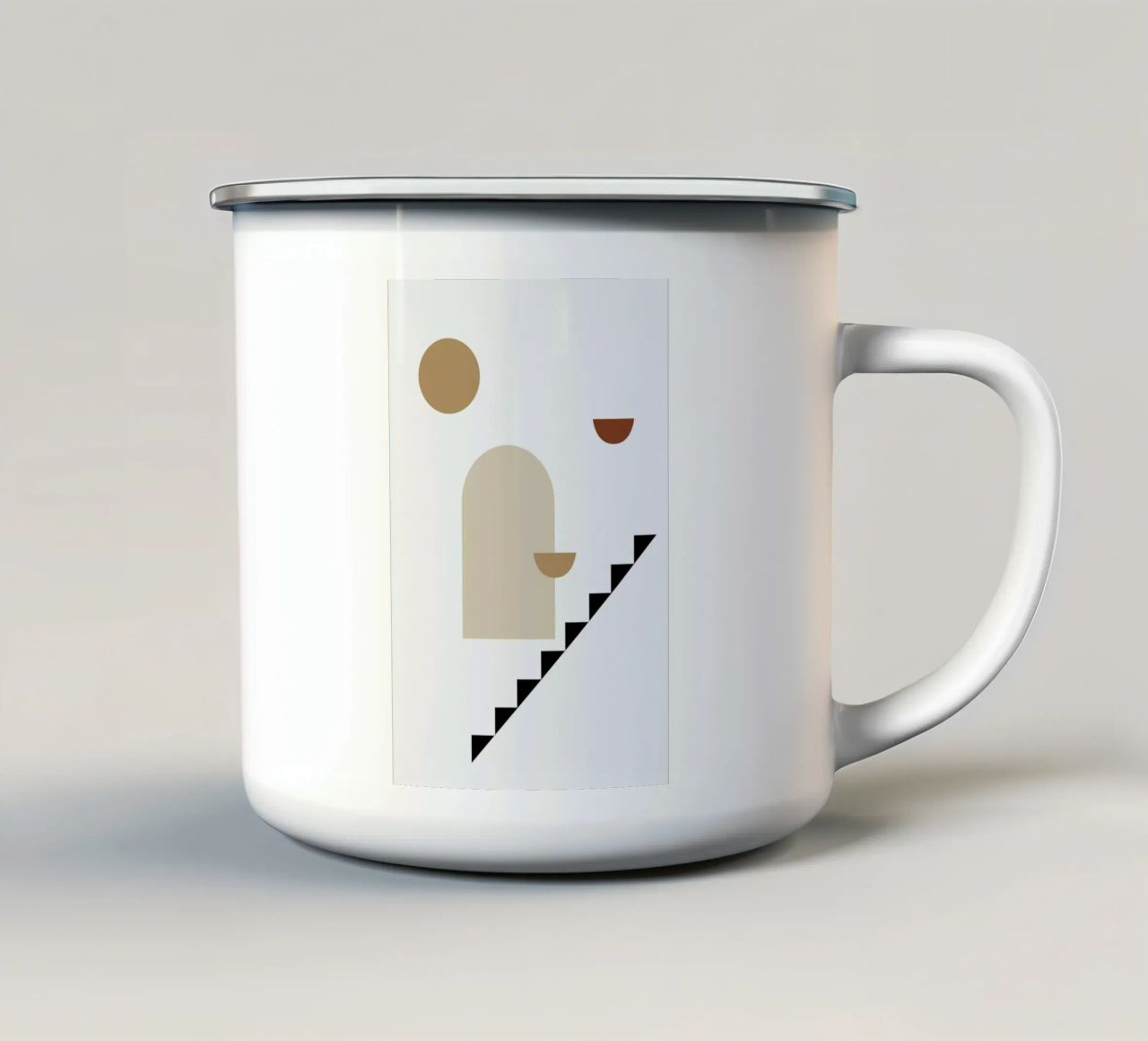 Casa tazza in smalto da Pure