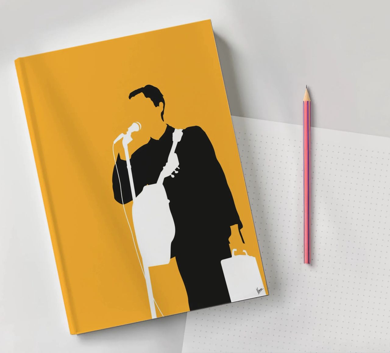 No064 TALKING HEADS notebook by Iconic Rockstars