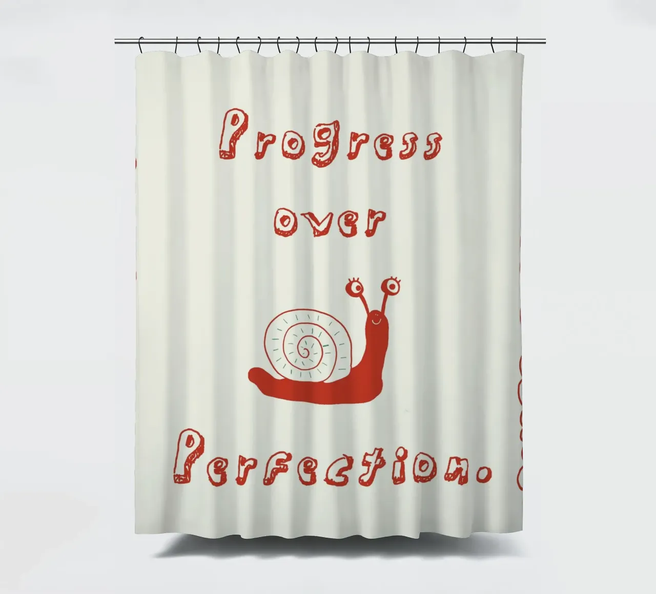 Progress over Perfection tenda da doccia da thesoulhugclub