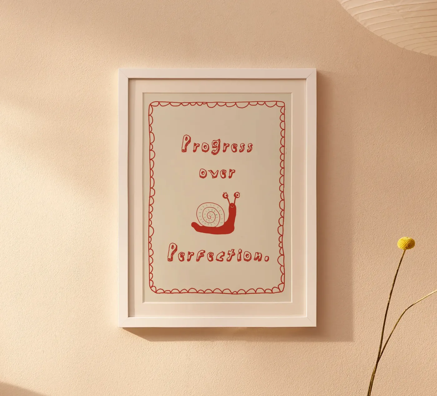 Progress over Perfection poster by thesoulhugclub