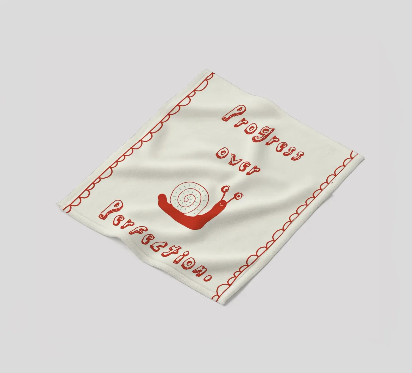 Progress over Perfection Fleecedecke von thesoulhugclub