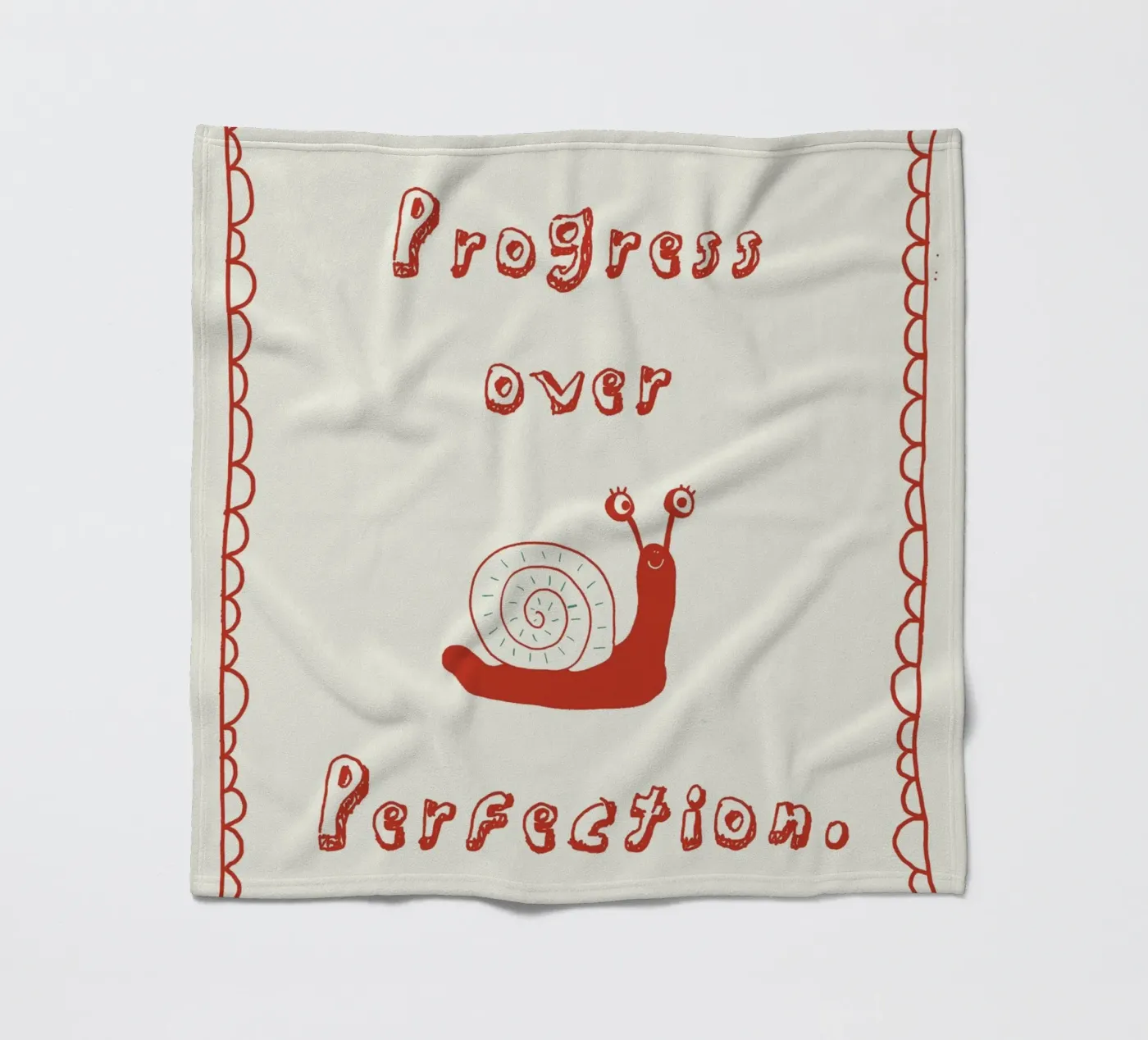 Progress over Perfection Fleecedecke von thesoulhugclub