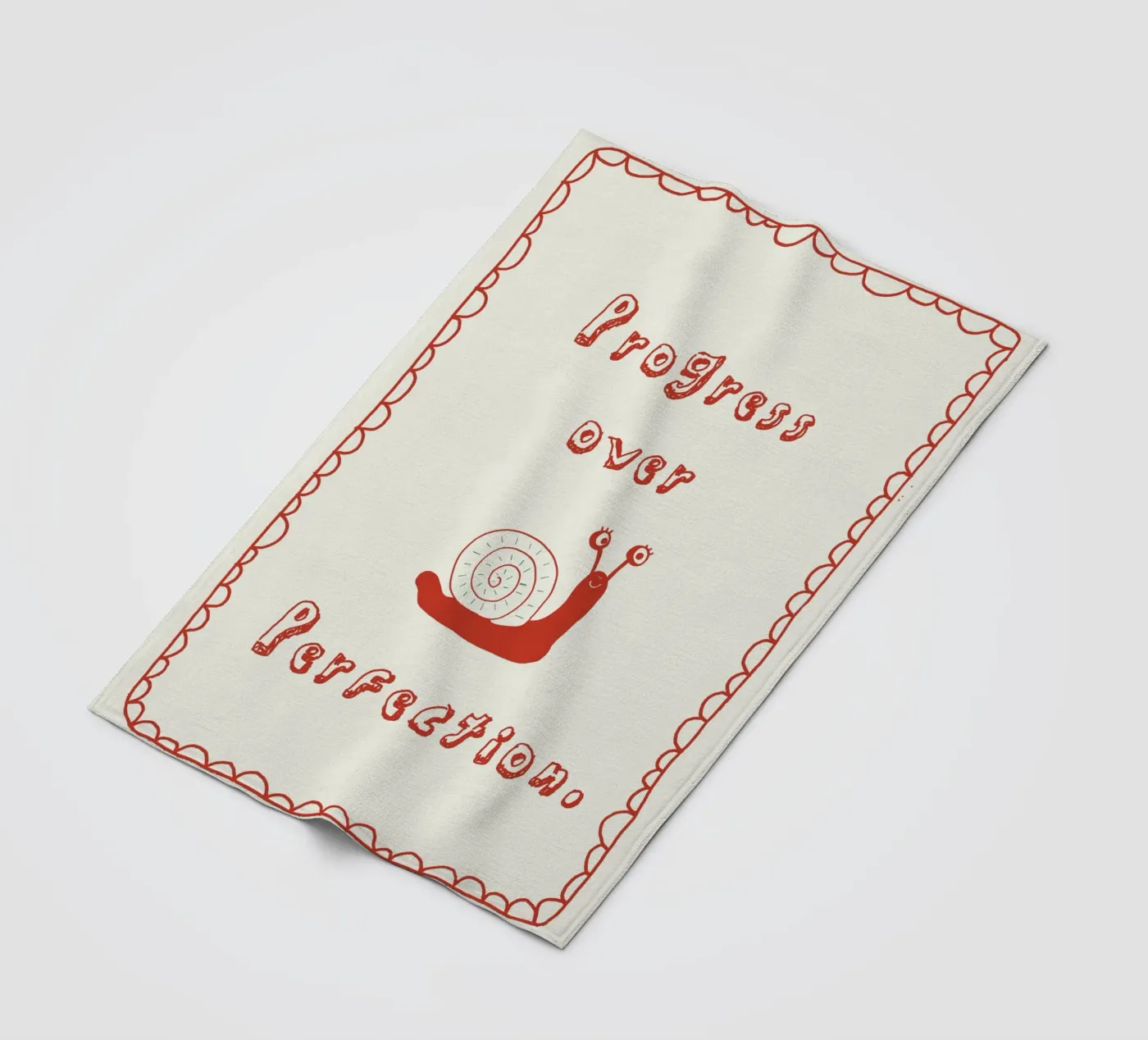 Progress over Perfection Fleecedecke von thesoulhugclub