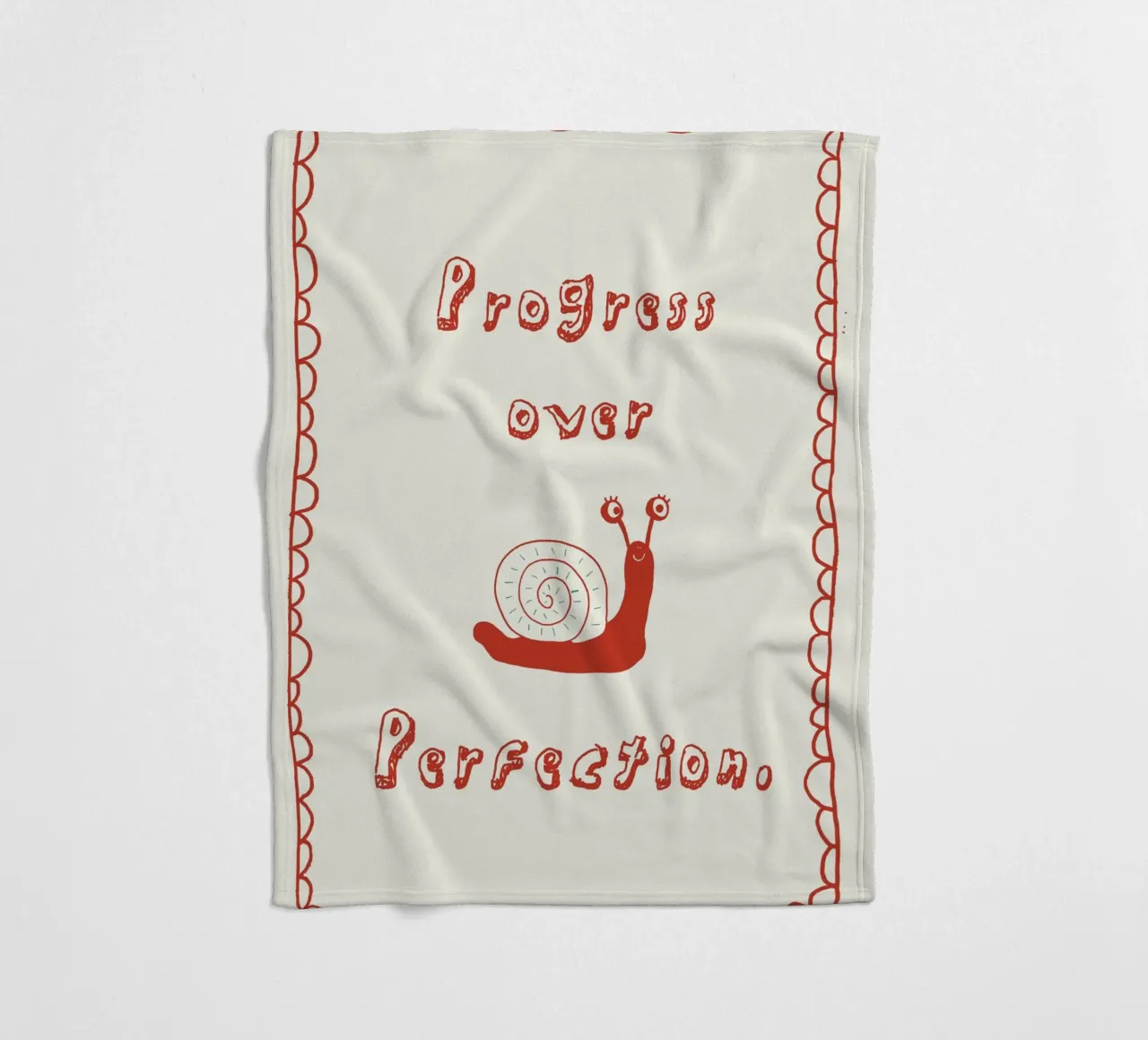 Progress over Perfection coperta in pile da thesoulhugclub