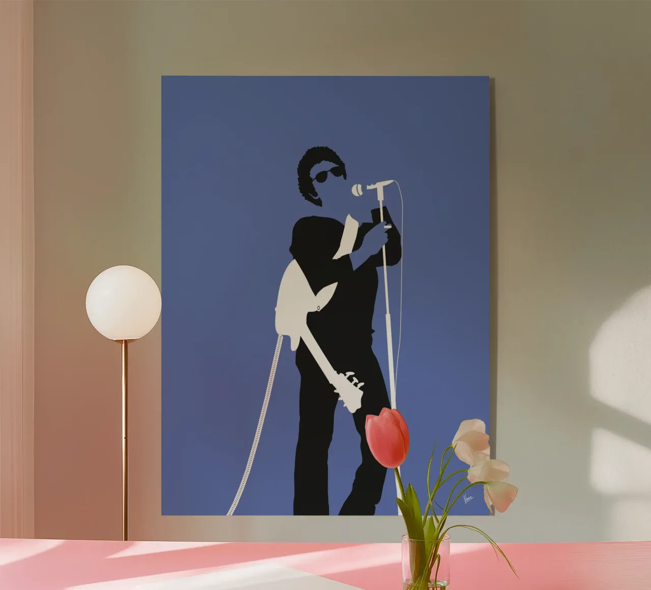 No068 LOU REED acrylic glass by Iconic Rockstars