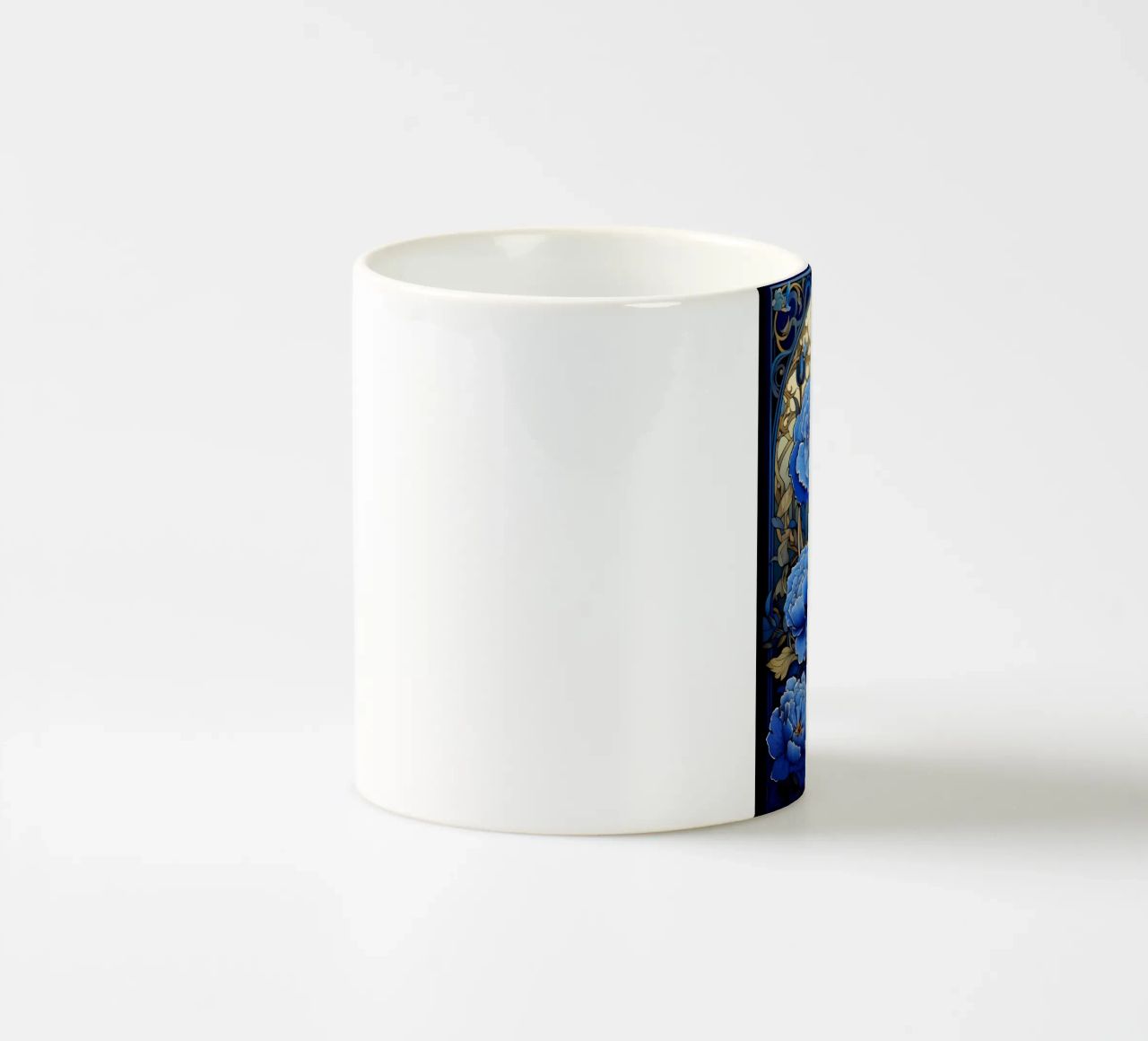 Vetrate con ninfee tazza in ceramica da diedrich