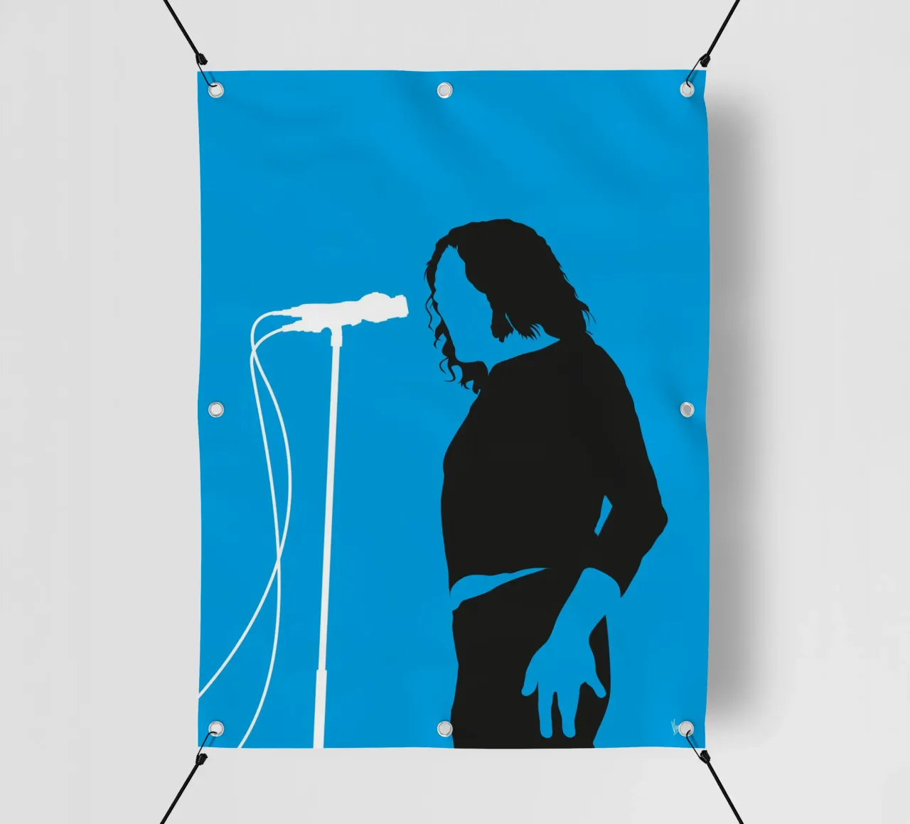 No069 JOE COCKER telo in pvc da Iconic Rockstars