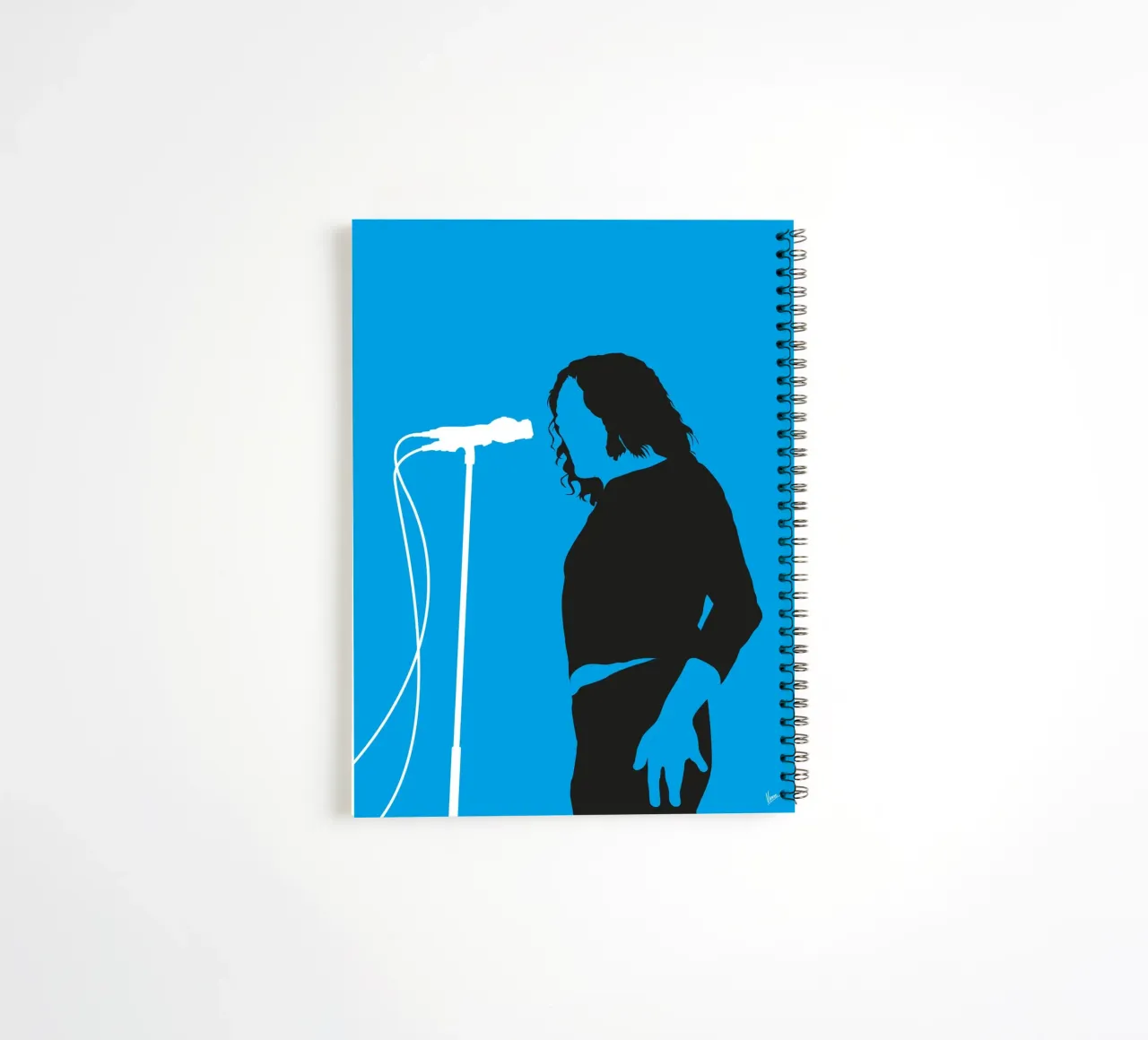 No069 JOE COCKER spiral notebook by Iconic Rockstars