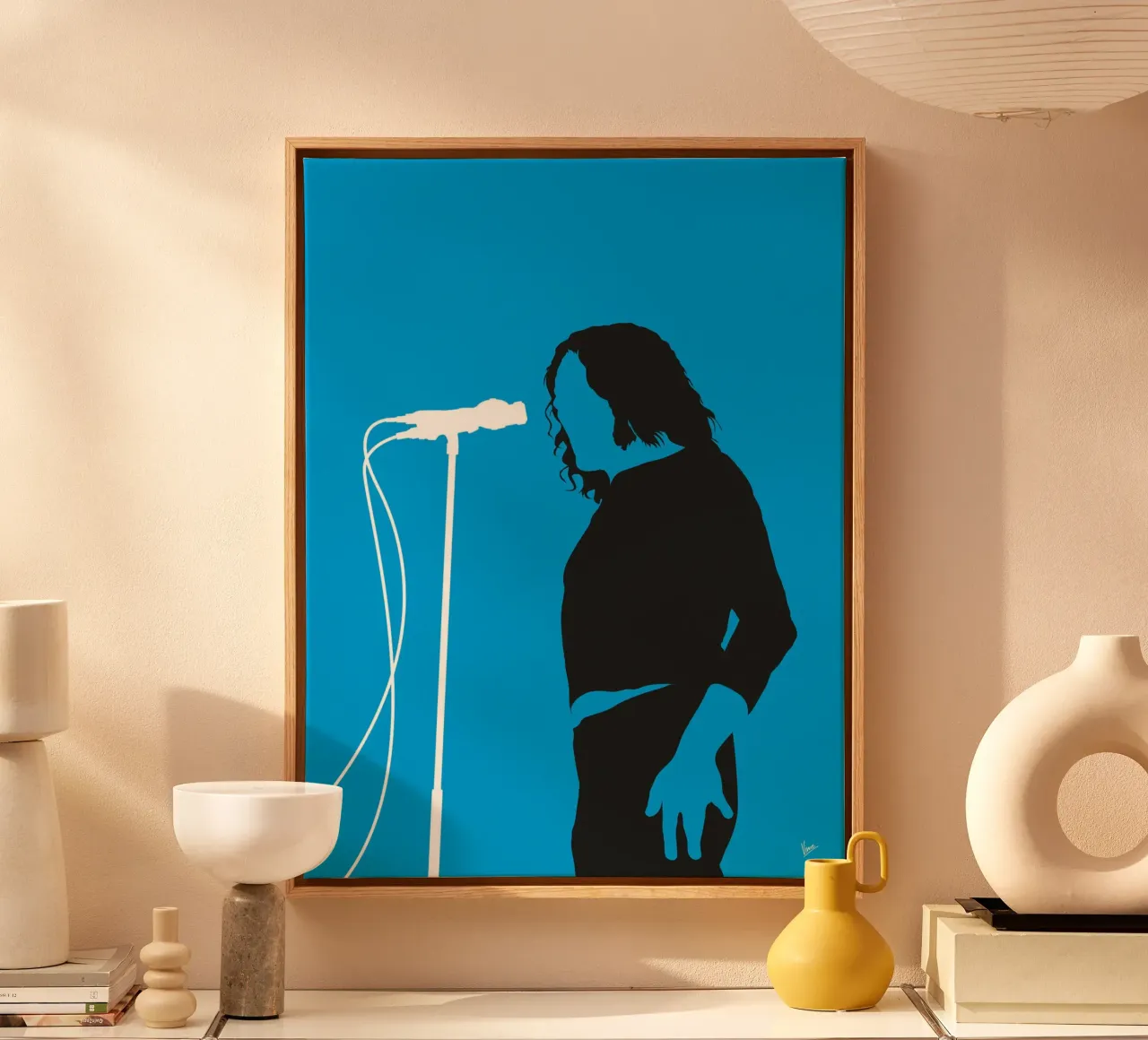 No069 JOE COCKER tela da Iconic Rockstars