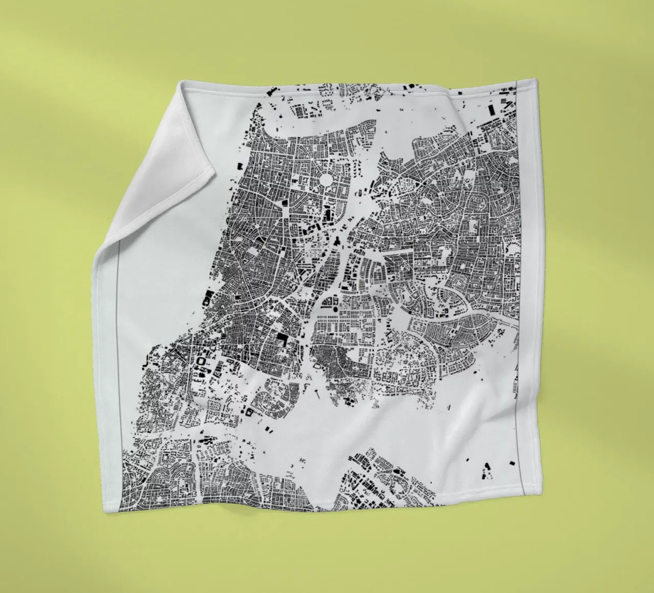 Tel Aviv fleece blanket by The Cartography Collection