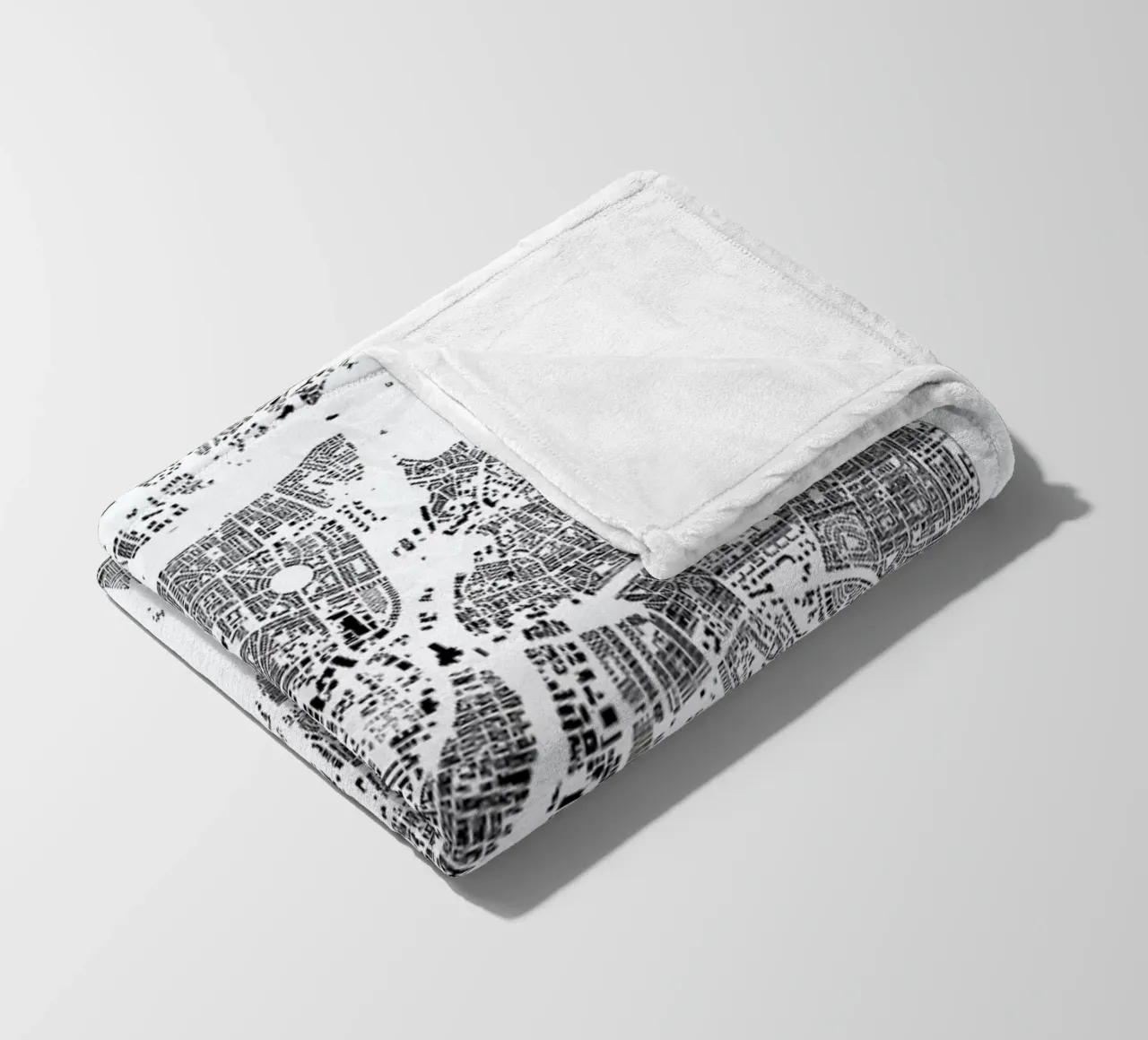 Tel Aviv fleece blanket by The Cartography Collection