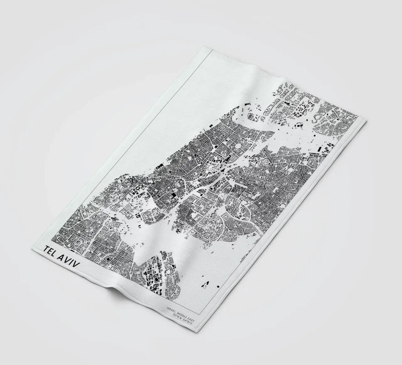 Tel Aviv fleece blanket by The Cartography Collection