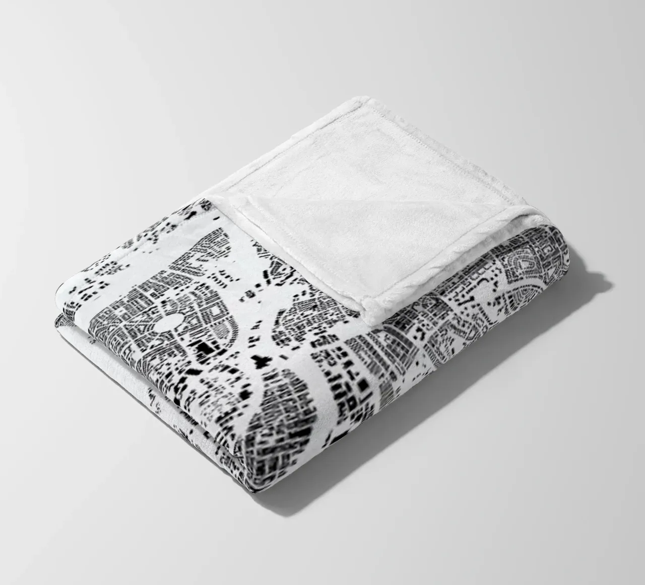 Tel Aviv fleece blanket by The Cartography Collection