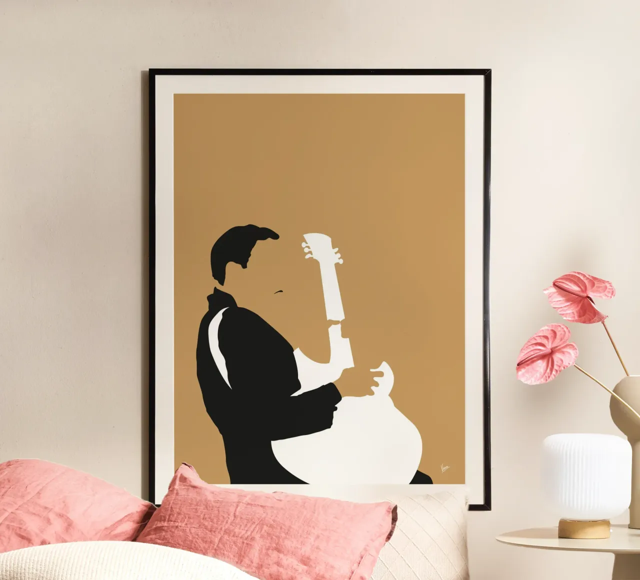 No070 TBone Walker carta hahnemühle da Iconic Rockstars