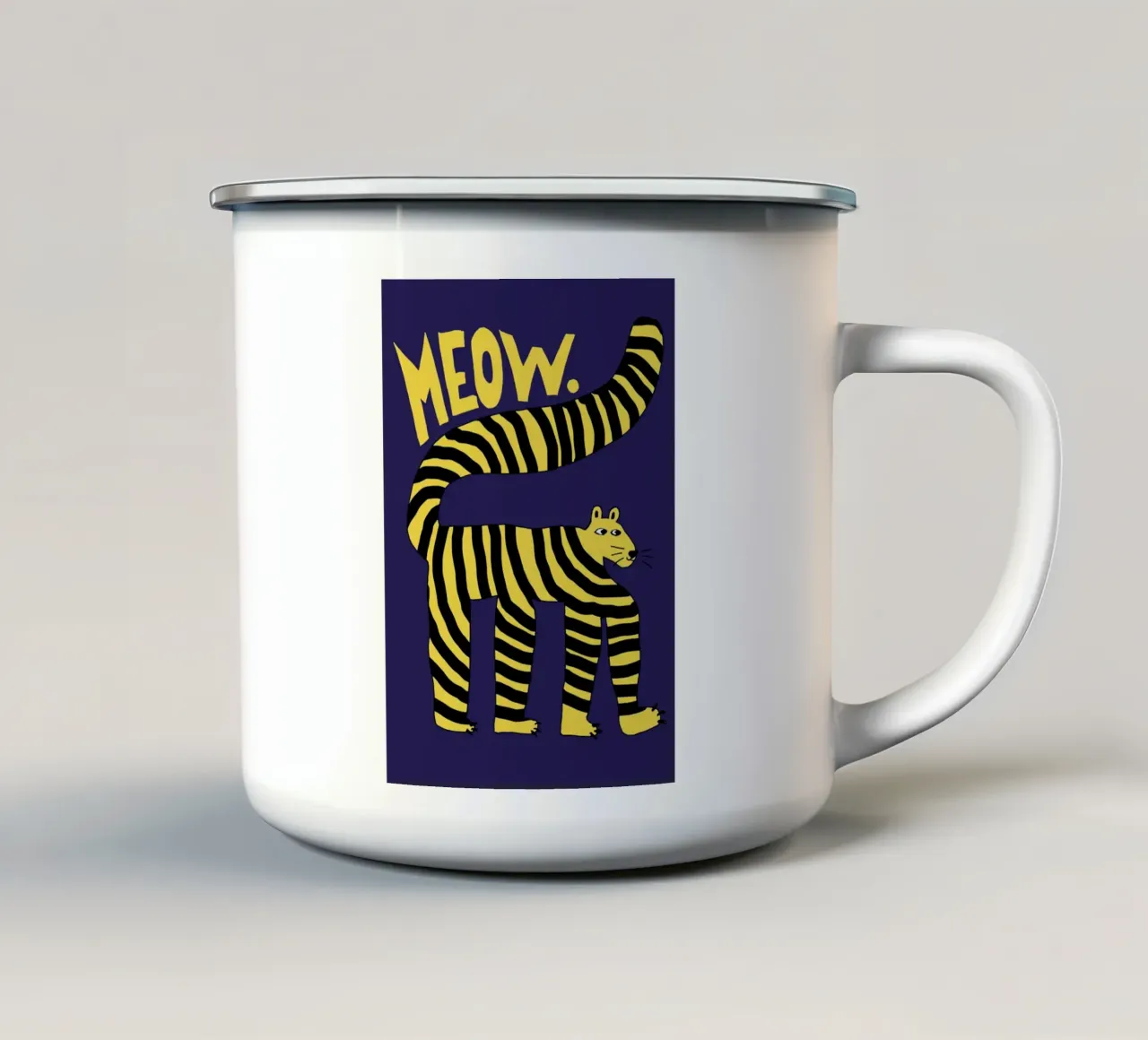 MEOW tazza in smalto da thesoulhugclub