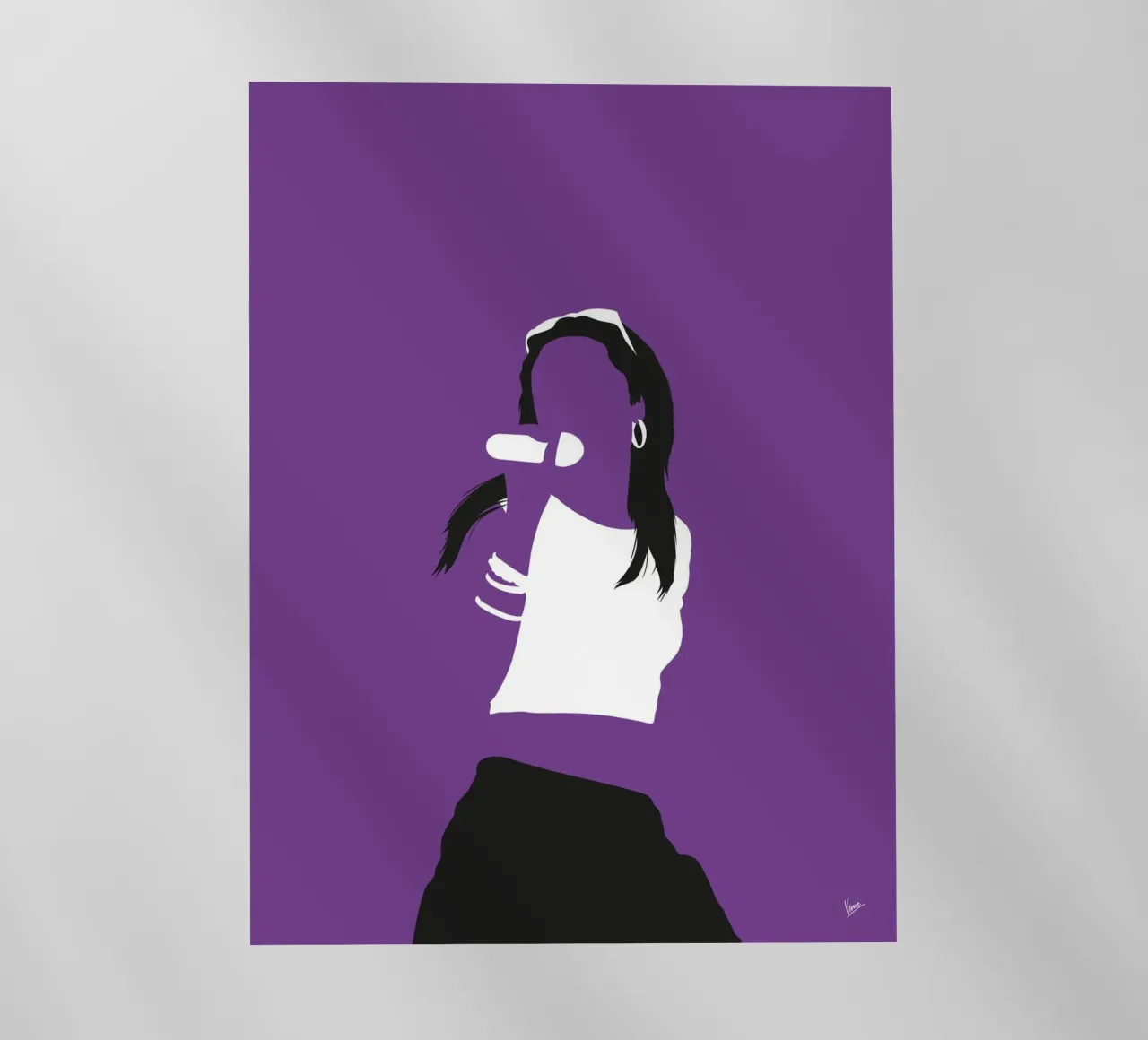 No071 Aaliyah pellicola backlit da Iconic Rockstars