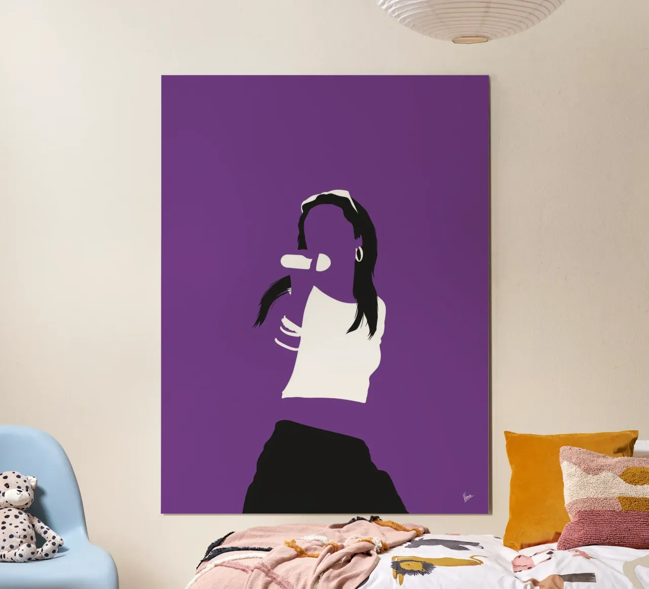 No071 Aaliyah carta hahnemühle da Iconic Rockstars