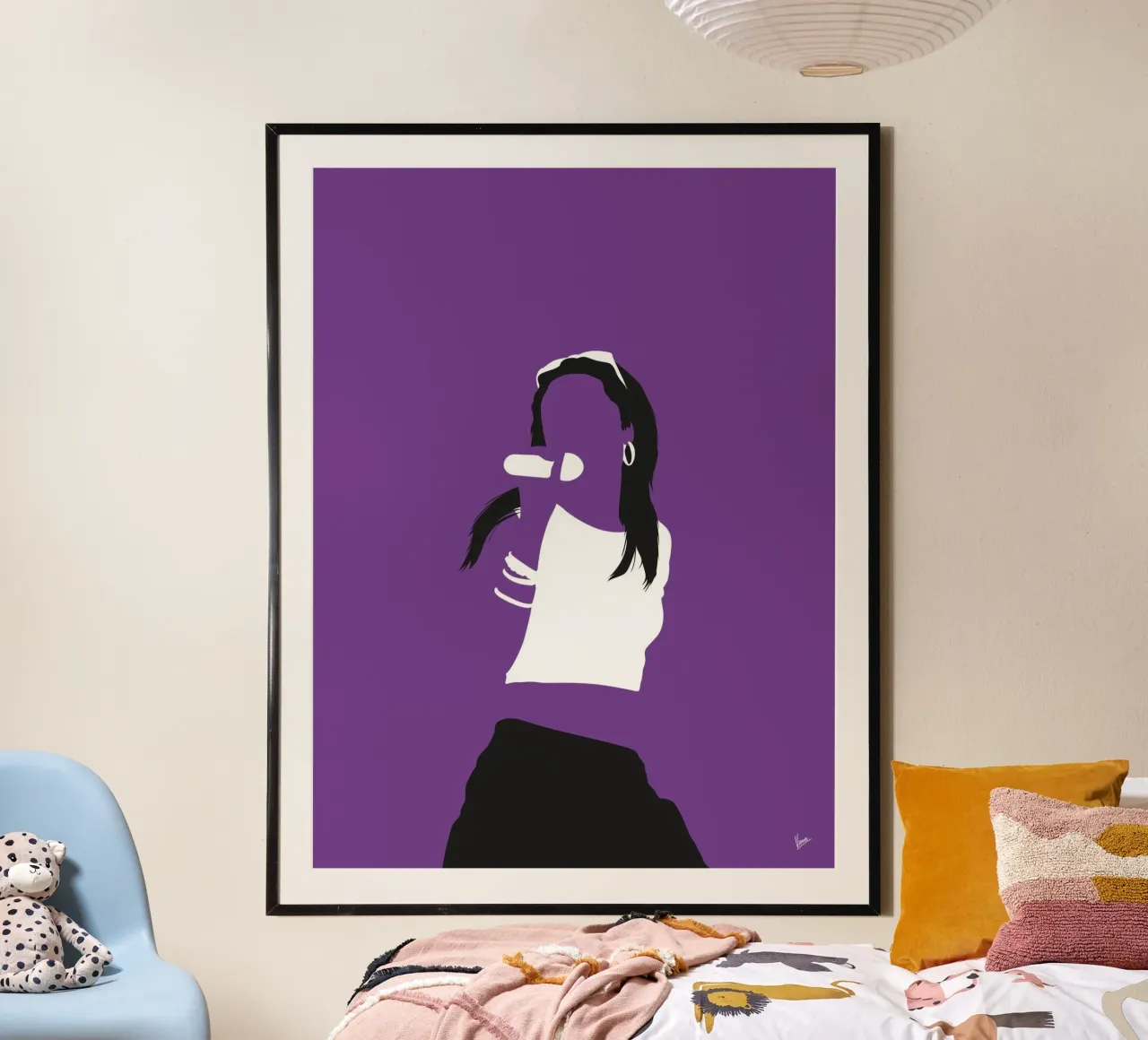No071 Aaliyah carta hahnemühle da Iconic Rockstars