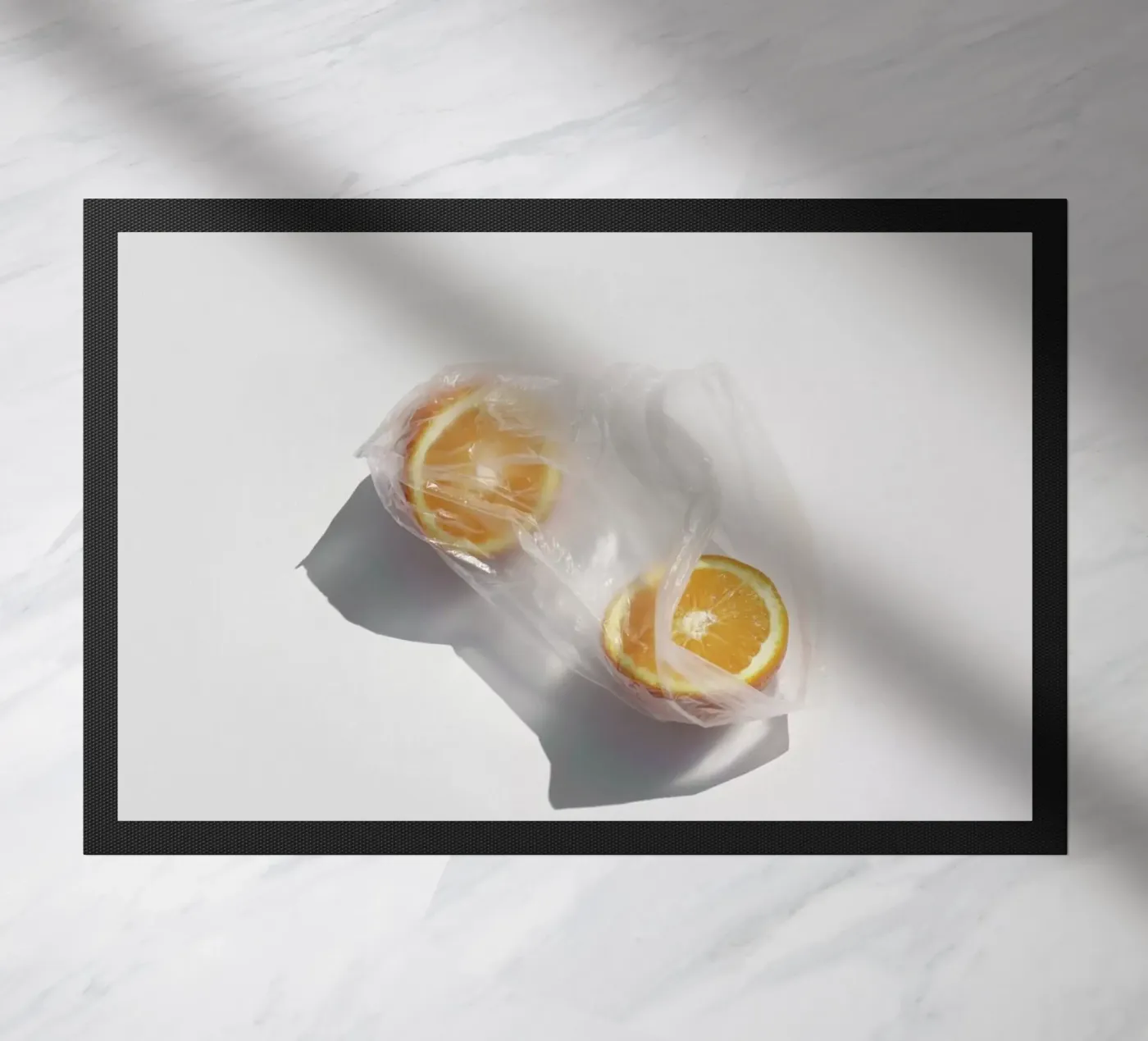 Oranges deurmat van George Griefy