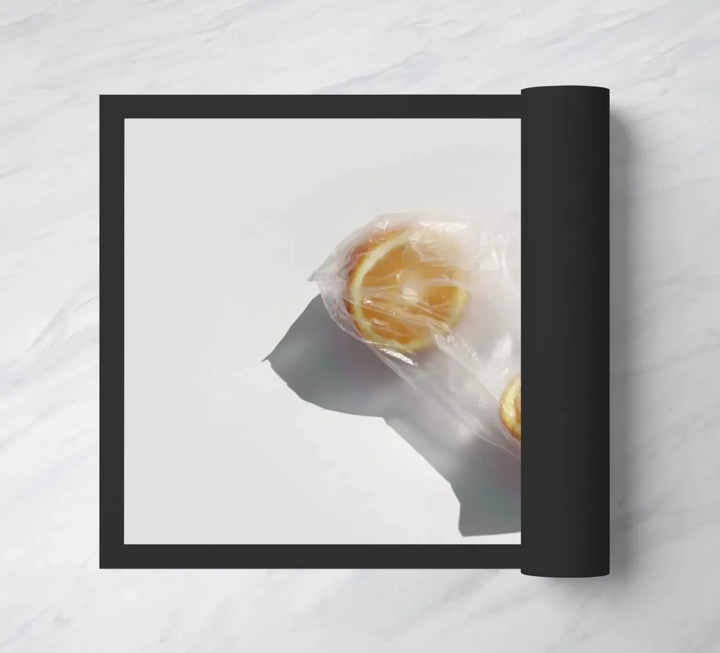 Oranges deurmat van George Griefy