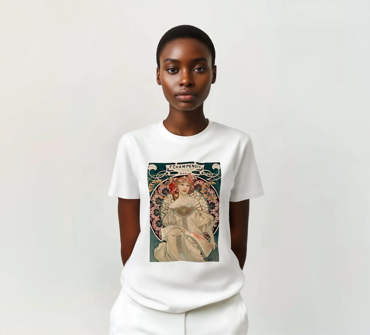 Alphonse Mucha camiseta de diedrich