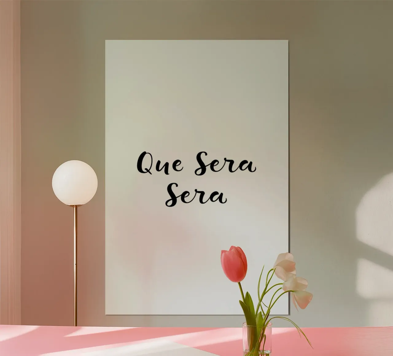 Que Sera, Sera poster da typed