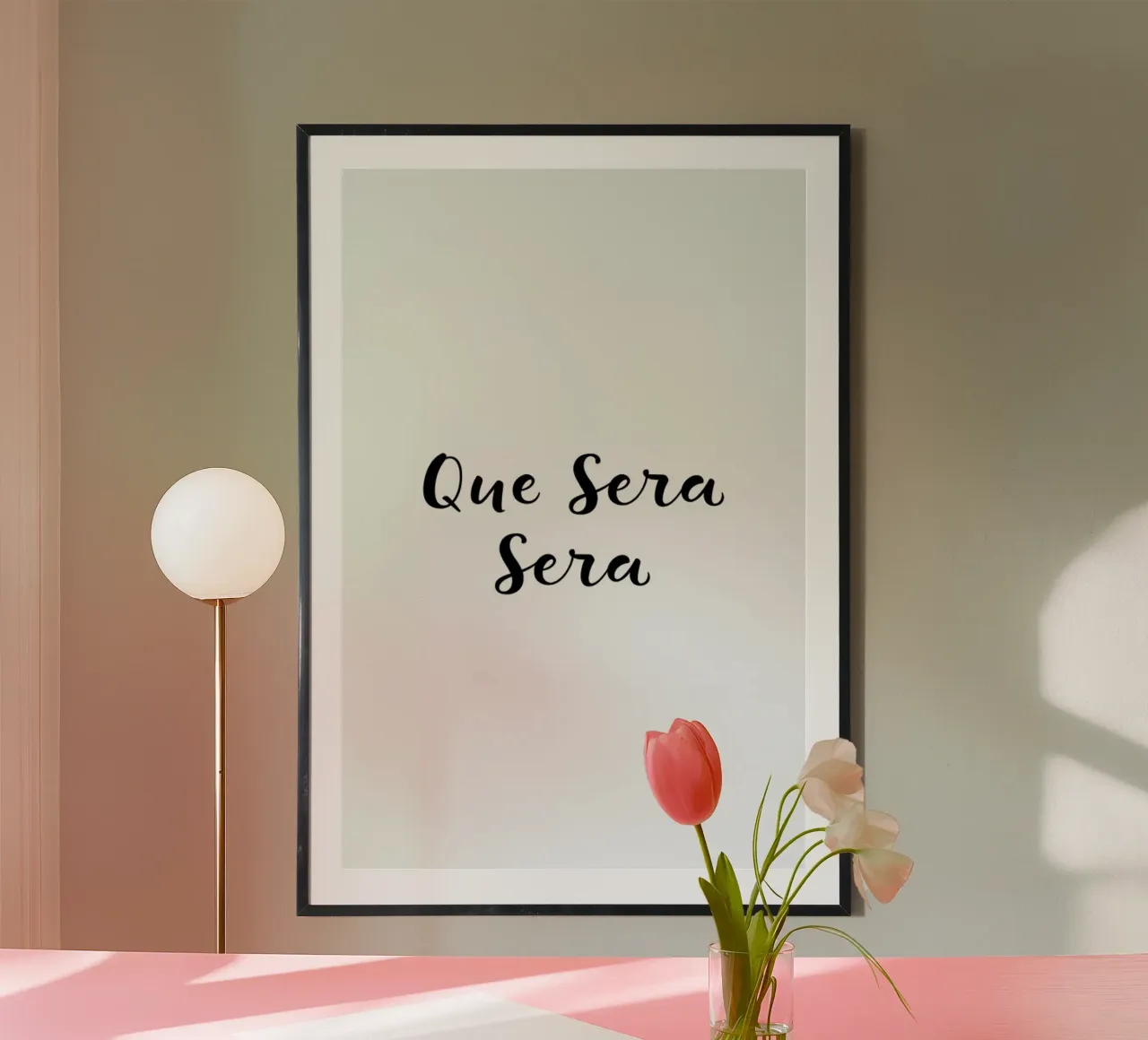 Que Sera, Sera poster da typed