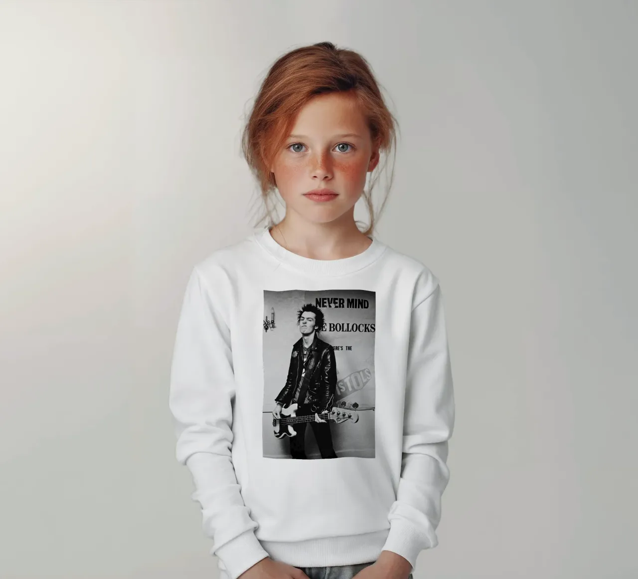 punkrock guitarist 80s kids sweatshirt by Alex happy shop