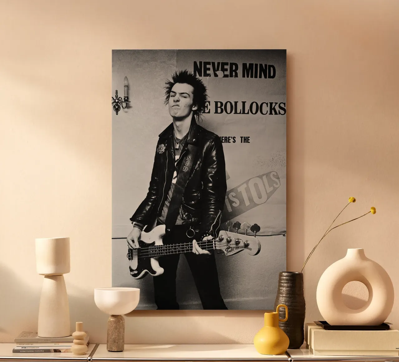 punkrock guitarist 80s alu-dibond by Alex happy shop