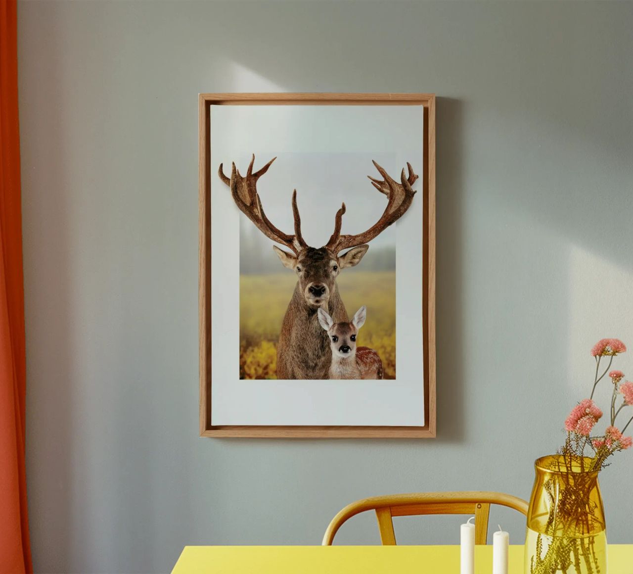 DEER FAMILY Leinwand von JONAS LOOSE KIDS